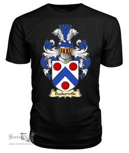 Baskerville (of Eardisley, Herefordshire) Coat Of Arms Family Crest Wales V23 T Shirt ScotsTee Shop