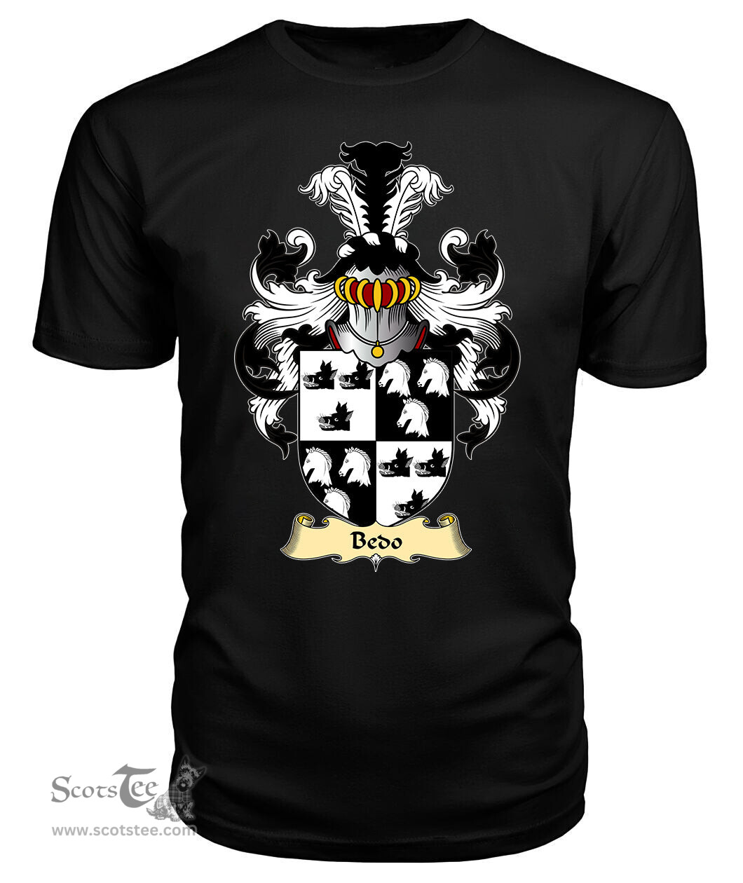 Bedo (AP DAFYDD AP GRUFFUDD) Coat Of Arms Family Crest Wales V23 T Shirt ScotsTee Shop