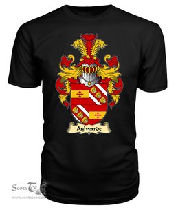 Aylwarde (of Carmarthen) Coat Of Arms Family Crest Wales V23 T Shirt ScotsTee Shop