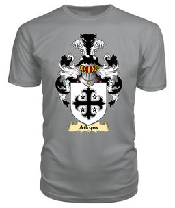 Atkyns (of Cardigan) Coat Of Arms Family Crest Wales V23 T Shirt ScotsTee Shop