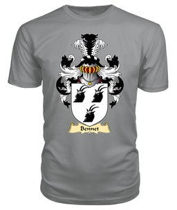 Bennet (Cilfeigan, Monmouthshire) Coat Of Arms Family Crest Wales V23 T Shirt ScotsTee Shop