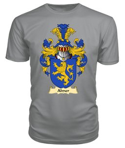 Almer (of Pant locyn, Denbighshire) Coat Of Arms Family Crest Wales V23 T Shirt ScotsTee Shop