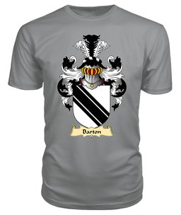 Barton (Lords of Barton, Flint) Coat Of Arms Family Crest Wales V23 T Shirt ScotsTee Shop
