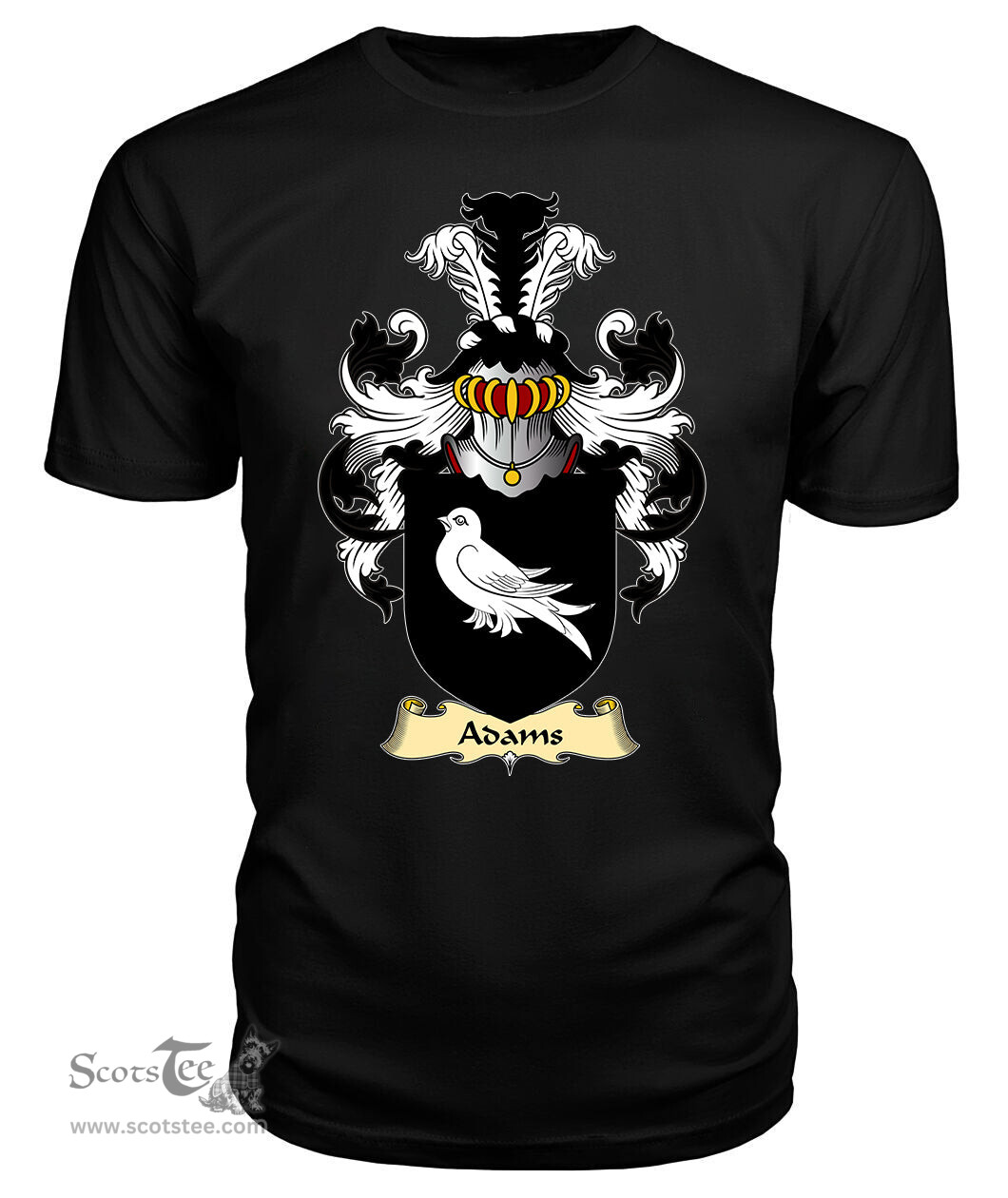 Adams (Patrickchurch, Pembrokeshire) Coat Of Arms Family Crest Wales V23 T Shirt ScotsTee Shop