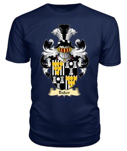 Baker (of Abergavenny) Coat Of Arms Family Crest Wales V23 T Shirt ScotsTee Shop
