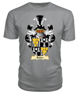 Baker (of Abergavenny) Coat Of Arms Family Crest Wales V23 T Shirt ScotsTee Shop