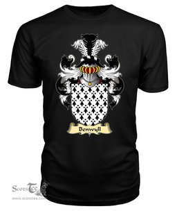 Benwyll (or Benweill) Coat Of Arms Family Crest Wales V23 T Shirt ScotsTee Shop