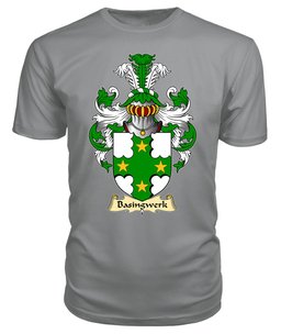 Basingwerk (Abbey, Flint) Coat Of Arms Family Crest Wales V23 T Shirt ScotsTee Shop