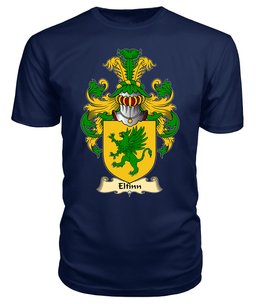 Elfinn (AP GWYDDNO) Coat Of Arms Family Crest Wales V23 T Shirt ScotsTee Shop