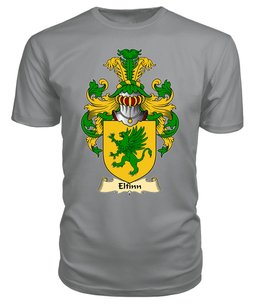 Elfinn (AP GWYDDNO) Coat Of Arms Family Crest Wales V23 T Shirt ScotsTee Shop