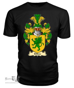 Elfinn (AP GWYDDNO) Coat Of Arms Family Crest Wales V23 T Shirt ScotsTee Shop