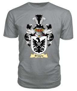 Bruyne (of Cardiganshire) Coat Of Arms Family Crest Wales V23 T Shirt ScotsTee Shop