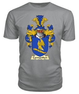 Carmarthen (Priory of St John the Evangelist) Coat Of Arms Family Crest Wales V23 T Shirt ScotsTee Shop