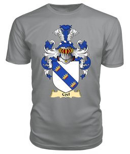 Coel (or Coilus, self declared King of Britain) Coat Of Arms Family Crest Wales V23 T Shirt ScotsTee Shop