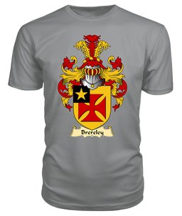 Brereley or Brierley Coat Of Arms Family Crest Wales V23 T Shirt ScotsTee Shop