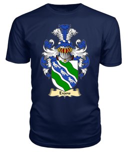 Evans (of Chester) Coat Of Arms Family Crest Wales V23 T Shirt ScotsTee Shop