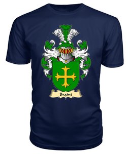 Braint (HIR, of Denbighshire) Coat Of Arms Family Crest Wales V23 T Shirt ScotsTee Shop