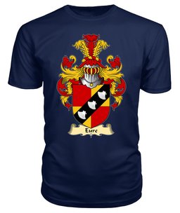Eure (Commander of Slebech, Pembrokeshire) Coat Of Arms Family Crest Wales V23 T Shirt ScotsTee Shop
