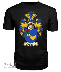 Chambers (of Denbighshire) Coat Of Arms Family Crest Wales V23 T Shirt ScotsTee Shop
