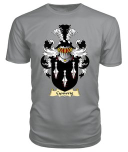 Cynwrig (SAIS) Coat Of Arms Family Crest Wales V23 T Shirt ScotsTee Shop