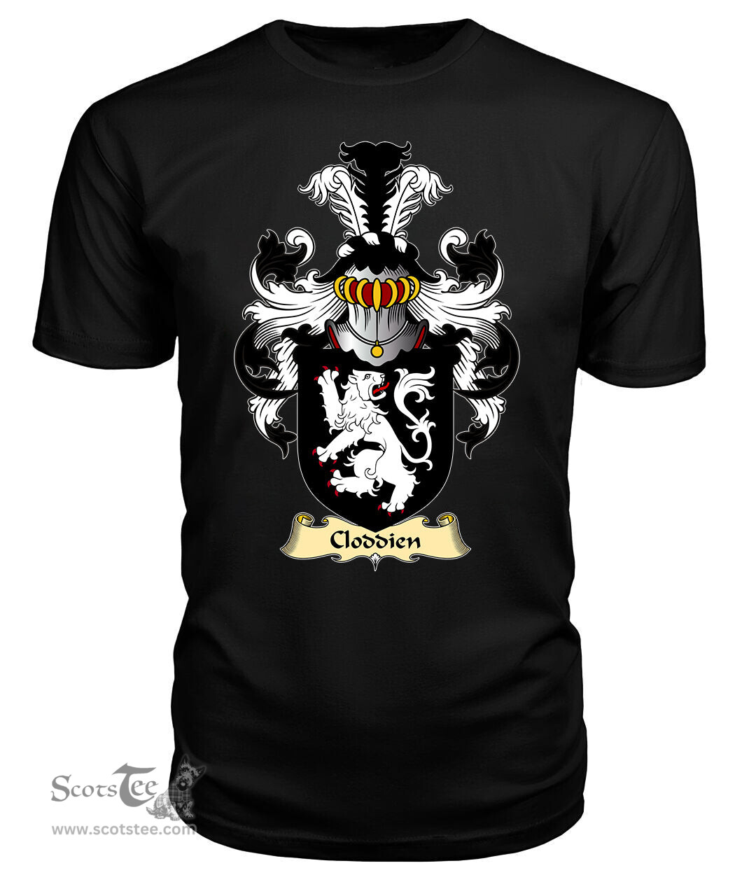 Cloddien (AP GWYBEDYDD) Coat Of Arms Family Crest Wales V23 T Shirt ScotsTee Shop