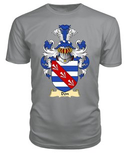 Don (or Donne-of Utkington, Cheshire) Coat Of Arms Family Crest Wales V23 T Shirt ScotsTee Shop
