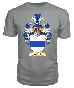 Cardiff (Sir Walter, Glamorgan) Coat Of Arms Family Crest Wales V23 T Shirt ScotsTee Shop