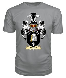 Dolben (of Segrwyd, Denbighshire) Coat Of Arms Family Crest Wales V23 T Shirt ScotsTee Shop