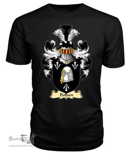 Dolben (of Segrwyd, Denbighshire) Coat Of Arms Family Crest Wales V23 T Shirt ScotsTee Shop