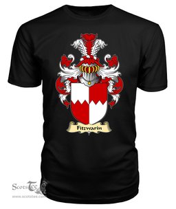 Fitzwarin (Lords of Whittington) Coat Of Arms Family Crest Wales V23 T Shirt ScotsTee Shop