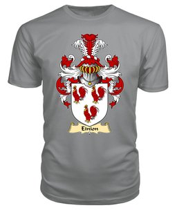 Einion (SAIS -AP RHYS AP HYWEL) Coat Of Arms Family Crest Wales V23 T Shirt ScotsTee Shop
