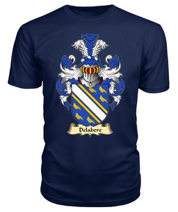 Delabere (of Kinnersley and Tibberton, Herefordshire) Coat Of Arms Family Crest Wales V23 T Shirt ScotsTee Shop