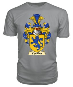 Cynfelyn (AP DOLFFIN) Coat Of Arms Family Crest Wales V23 T Shirt ScotsTee Shop