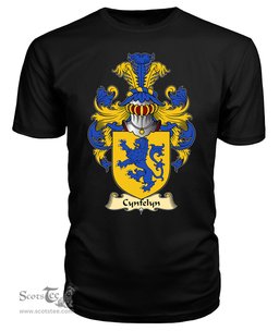 Cynfelyn (AP DOLFFIN) Coat Of Arms Family Crest Wales V23 T Shirt ScotsTee Shop