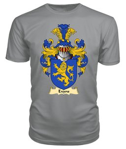 Evans (of Montgomeryshire) Coat Of Arms Family Crest Wales V23 T Shirt ScotsTee Shop