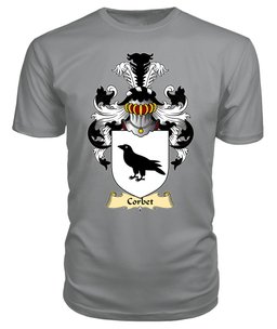 Corbet (Shropshire, Medieval Welsh Rolls) Coat Of Arms Family Crest Wales V23 T Shirt ScotsTee Shop