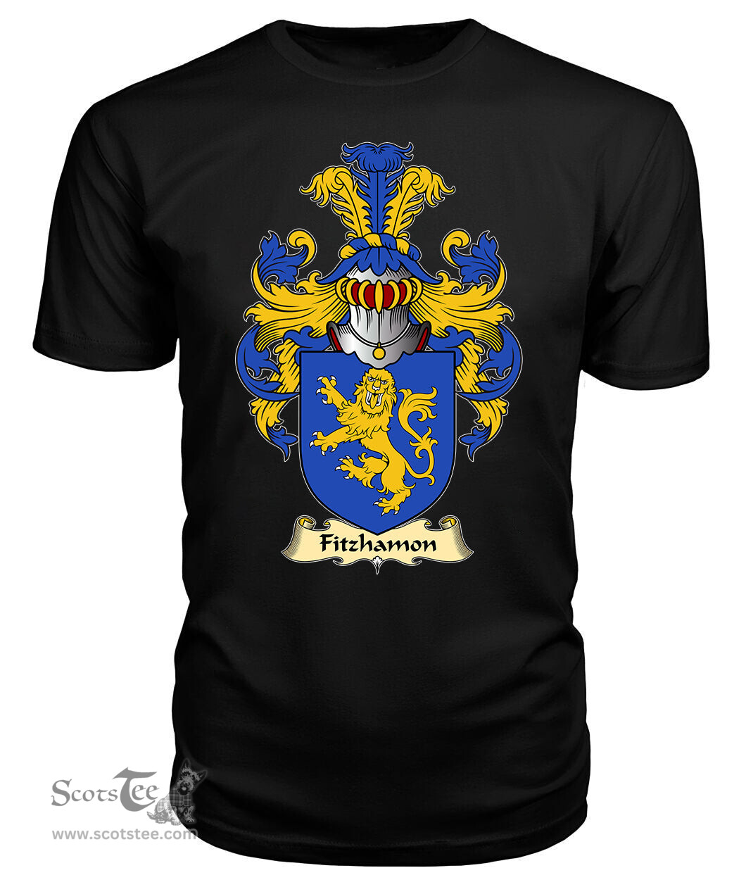 Fitzhamon (conquered Glamorgan) Coat Of Arms Family Crest Wales V23 T Shirt ScotsTee Shop
