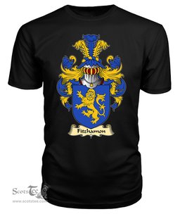 Fitzhamon (conquered Glamorgan) Coat Of Arms Family Crest Wales V23 T Shirt ScotsTee Shop