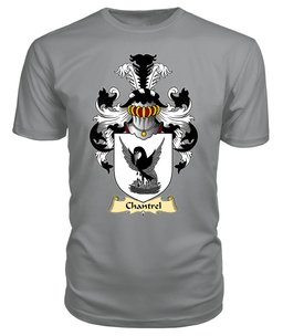Chantrel (of Rhuddlan, Flint) Coat Of Arms Family Crest Wales V23 T Shirt ScotsTee Shop