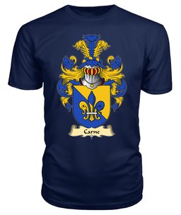 Carne (of Nash and Ewenni, Glamorgan) Coat Of Arms Family Crest Wales V23 T Shirt ScotsTee Shop