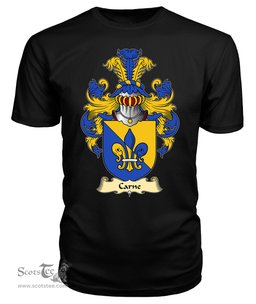Carne (of Nash and Ewenni, Glamorgan) Coat Of Arms Family Crest Wales V23 T Shirt ScotsTee Shop