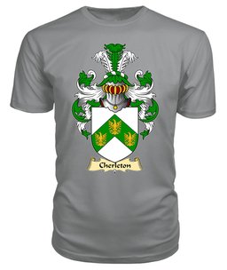 Cherleton (or Charlton-Lords of Powys) Coat Of Arms Family Crest Wales V23 T Shirt ScotsTee Shop