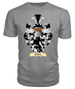 Evans (of Is-coed, Flint) Coat Of Arms Family Crest Wales V23 T Shirt ScotsTee Shop