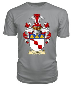 Gamage (lords of Llanfihangel, Monmouthshire) Coat Of Arms Family Crest Wales V23 T Shirt ScotsTee Shop