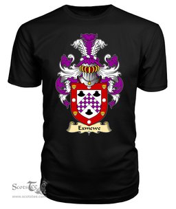 Exmewe (of Ruthin, Denbighshire) Coat Of Arms Family Crest Wales V23 T Shirt ScotsTee Shop