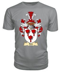 Fort (of Llansteffan, Carmarthenshire) Coat Of Arms Family Crest Wales V23 T Shirt ScotsTee Shop