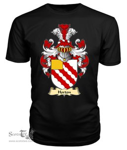 Horton (of Tre-gwynt, Granston, Pembrokeshire) Coat Of Arms Family Crest Wales V23 T Shirt ScotsTee Shop
