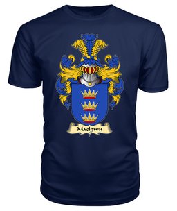 Maelgwn (GWYNEDD, King of Gwynedd) Coat Of Arms Family Crest Wales V23 T Shirt ScotsTee Shop