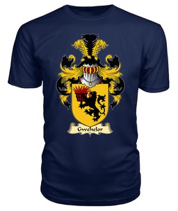 Gwehelor (lord of Llantrisaint, Monmouthshire) Coat Of Arms Family Crest Wales V23 T Shirt ScotsTee Shop