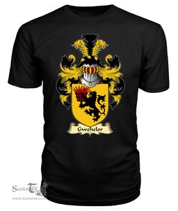 Gwehelor (lord of Llantrisaint, Monmouthshire) Coat Of Arms Family Crest Wales V23 T Shirt ScotsTee Shop